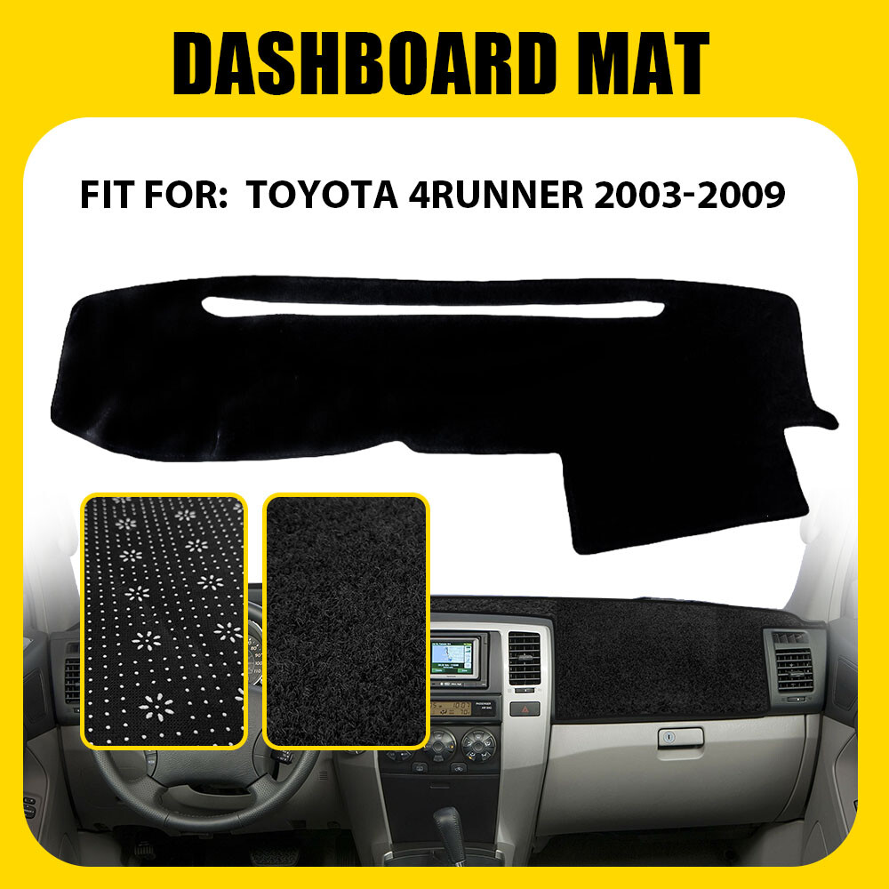 Dash Mat Dashmat Dashboard Cover Fit Toyota 4Runner 2003-2009 Black Carpet H