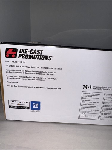 DCP HWY 61 SUPERCAR RACEWAY 1/18 ED MILLER 1965 PLYMOUTH HEMI BELVEDERE - NIB - Picture 8 of 9
