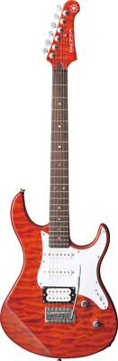 Yamaha Pacifica PAC212VQM Caramel Brown Quilted Maple Top Electric Guitar