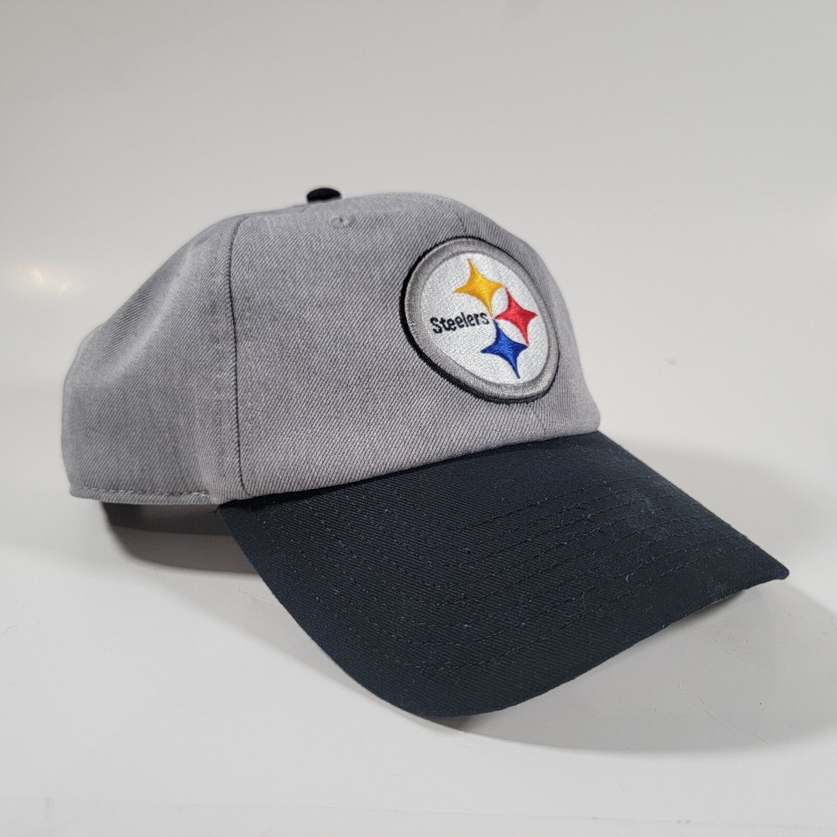 NFL Pittsburgh Steelers Fantatics Hat Grey Black One Size Snapback Football  Cap
