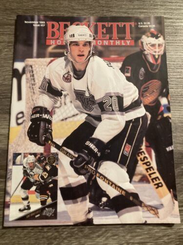 Beckett Hockey Monthly Magazine November 1993 Issue #37 Luc Robitaille   - Picture 1 of 6
