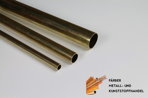 QUARKZMAN Messingrohr 17 Mm Außen-Ø – 1 Mm Wandstärke, 100 Mm Länge, Nahtlos, Für Modellbau, Heimwerken & Industrie
