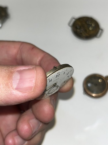 3-Qty Pocket Watch Movements, Ariston Tyrol Swiss Forward 27-34mm Parts Repair - Picture 8 of 12