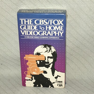 BRAND NEW OLD STOCK SEALED CBS/Fox Guide to Home Videography VHS TAPE 1987