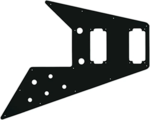 WD Custom Pickguard For Gibson 2020 Original Collection 70s Flying V #01A Bla...
