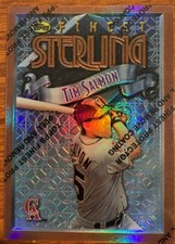 1996 Topps Finest Bronze Ref #B97 Tim Salmon California Angels Free Shipping