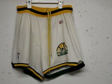 Vintage 80s 90s Seattle Supersonics Champion Sonics Shorts Size XL Rare USA MADE