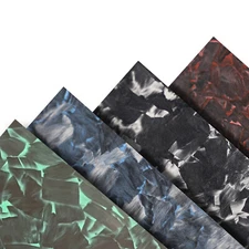 Colored Forged Pattern Carbon Fiber Sheet 200X300 400x500X3MM Red/Blue/Yellow