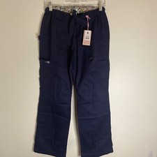 Koi Scrub Bottoms Medical Uniform Cargo Pants Lindsey Small Navy 701