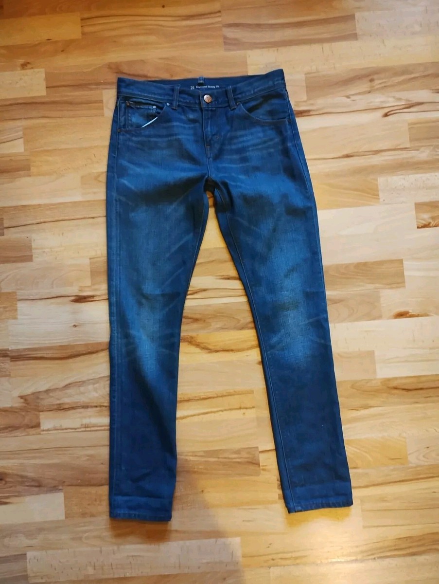 Levi's Skinny Boyfriend Fit Dark Wash Mid Rise Blue Denim Jeans