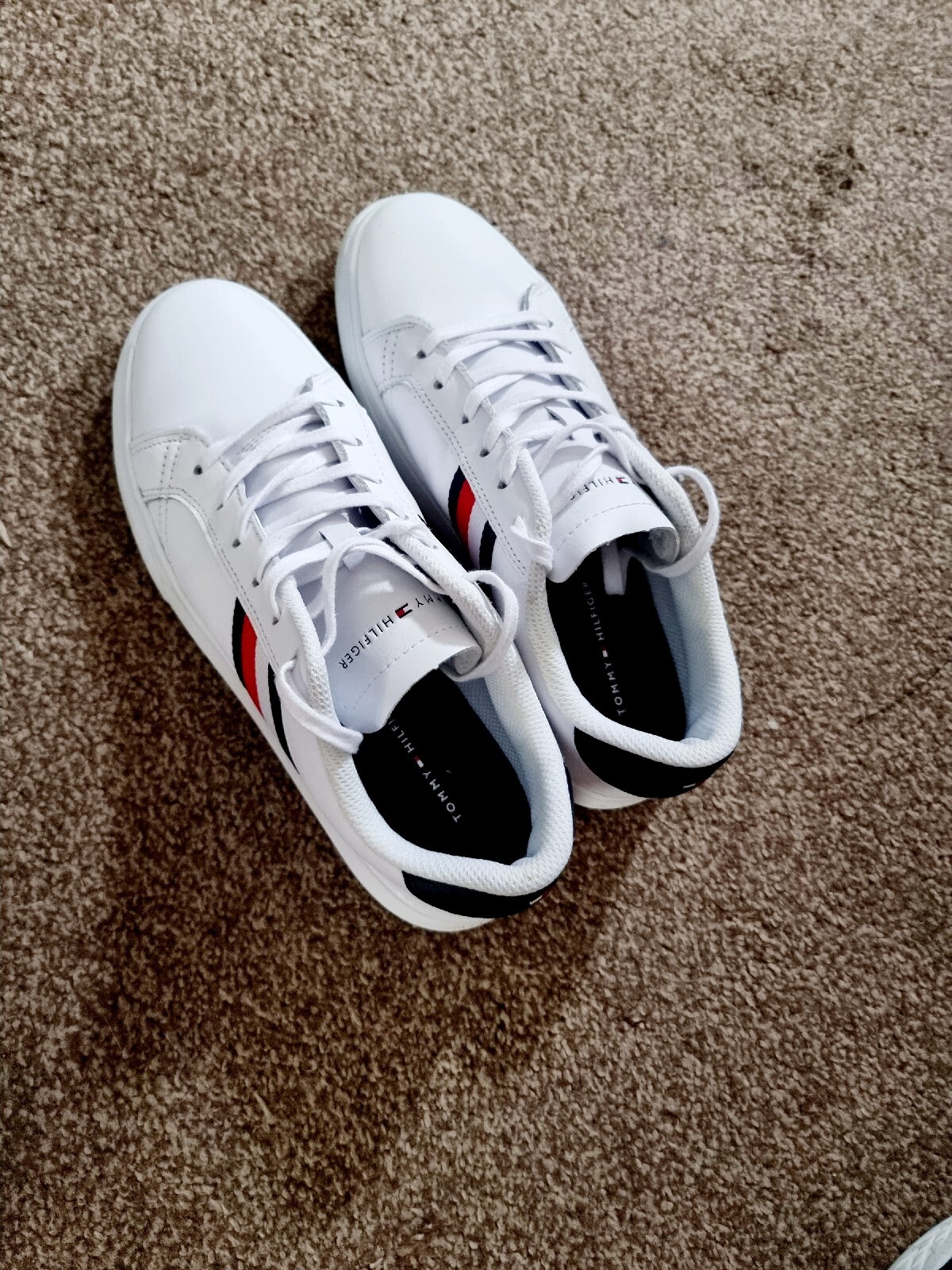 Women Tommy Hilfiger Essential Stripes Sneakers Size 6.5 Uk image 8