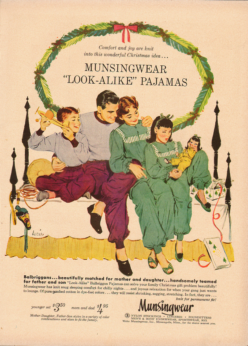 1953 Vinage Ad For Munsingwear Look Alike Balbriggan Pajamas 100813 1953-vinage-ad-for-munsingwear-look-alike-balbriggan-pajamas-100813
