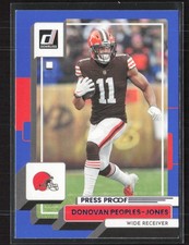 2022 Donruss #207 Donovan Peoples-Jones Blue Press Proof Cleveland Browns (D)