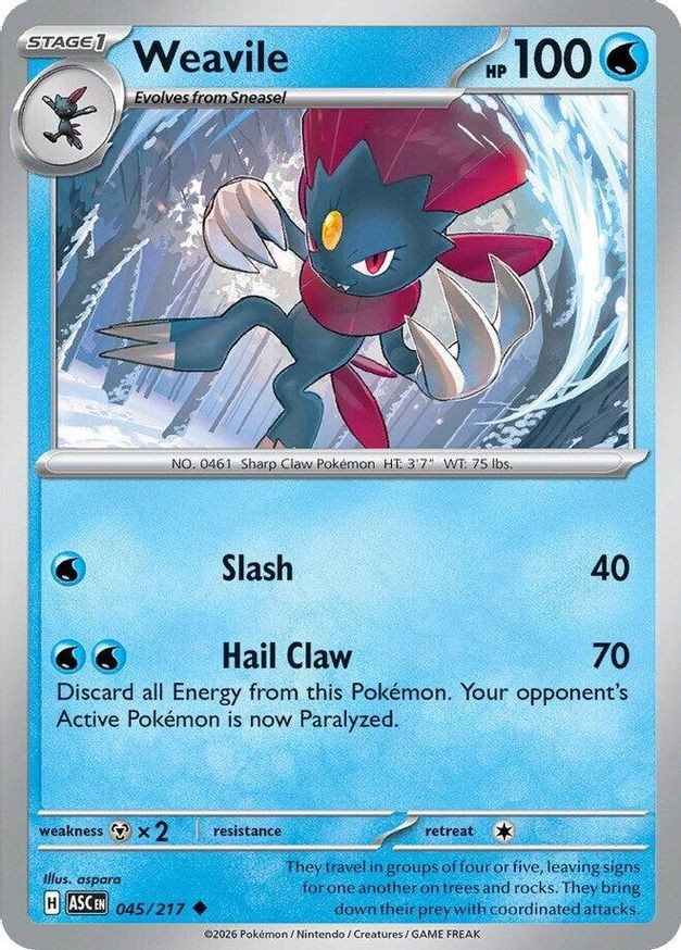 Pokemon Weavile (45/596) Ascended Heroes LP