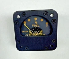 Beechcraft T34B Mentor Aircraft Fuel Gage Indicator  P/N 5038400117 New