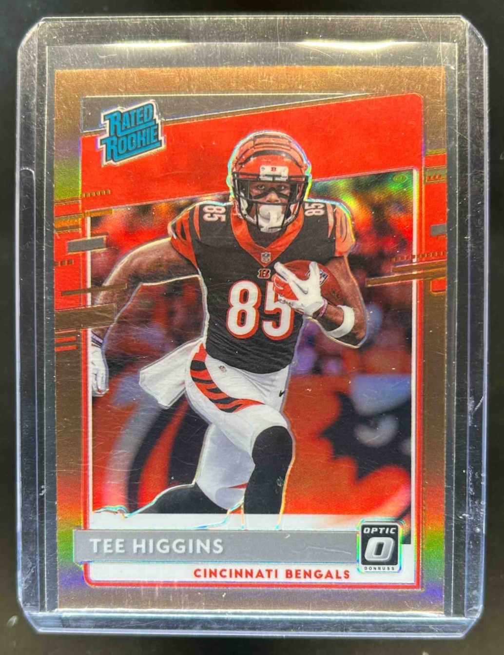 2020 Donruss Optic Tee Higgins Bronze Prizm Rookie RC #160 Bengals
