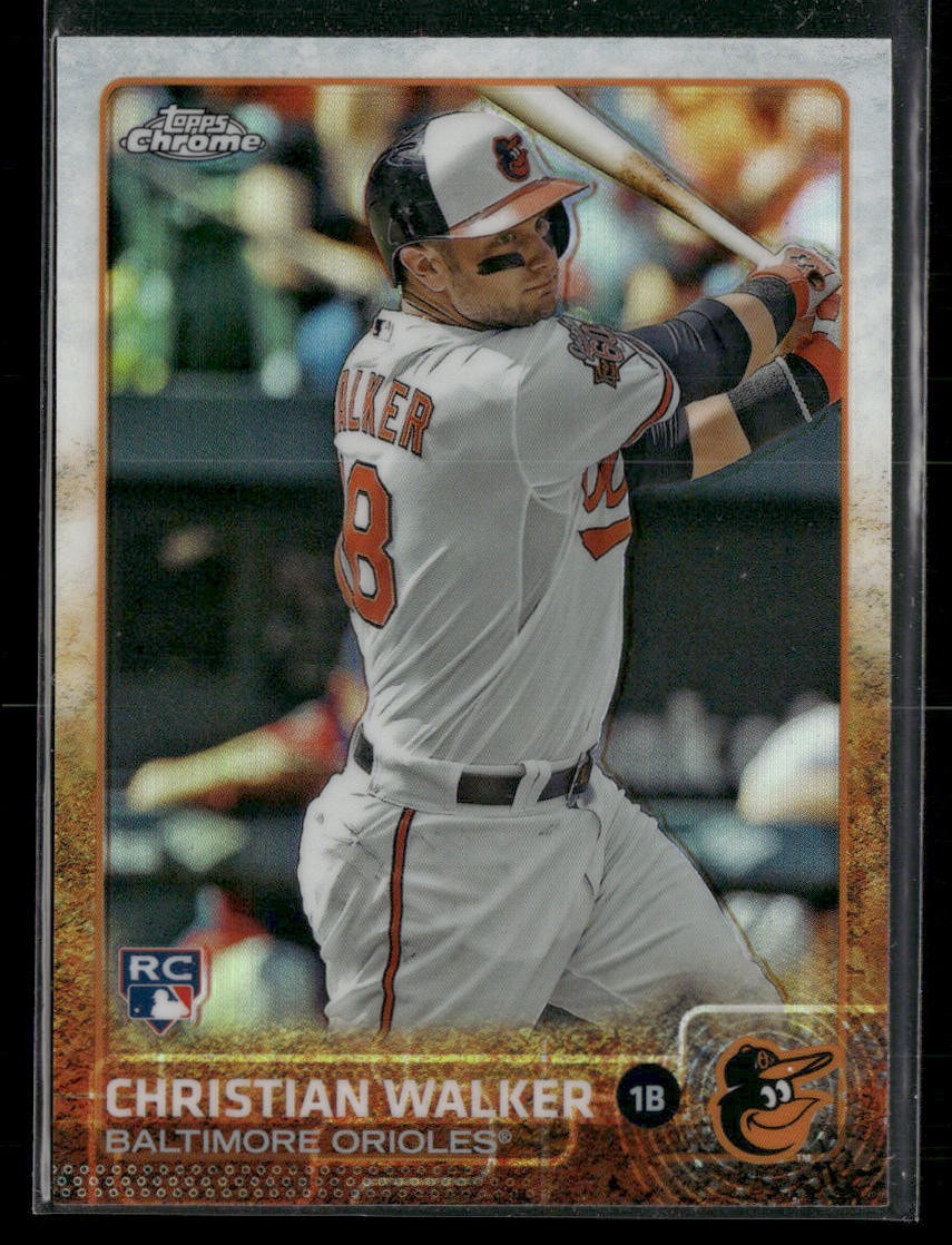 2015 Topps Chrome #192 Christian Walker Refractor Rookie