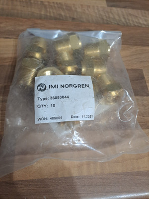 10 x IMI Norgren Klemmverschraubung, Adapter, gerader Stecker, 12 mm, R3/4