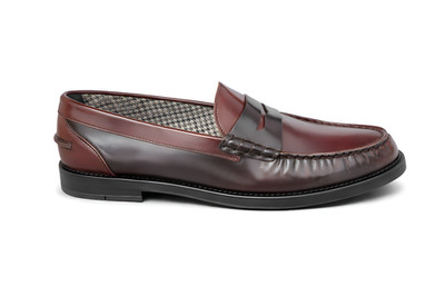 Tod s Brown Two Tone Gradient Leather Penny Loafer