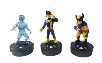X-Men Marvel Heroclix TabApp M-005 Cyclops Wolverine M-004 Iceman M-006 Lot 2012