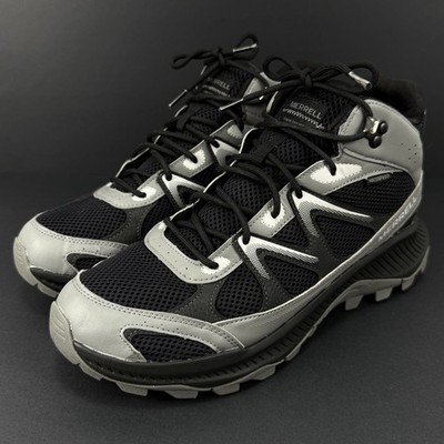 Merrell Tempo Exp Mid Waterproof Hiking Boots Men s Size 11 Black Gray