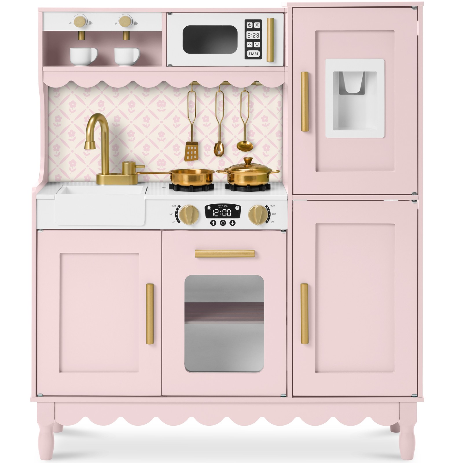 Best Choice Products Wooden Toddler Kitchen w/ 11 Accessorie