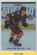 2021-22 Upper Deck Fleer Ultra Rainbow Foil Sonny Milano #182 READ 5k5