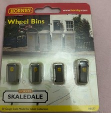 Hornby R8577 Wheelie/Wheel Bins x 4 sealed pack New