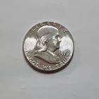 1957 P GEM BU?  90% Silver Franklin Half  Dollar!!    Nice coin!   A358