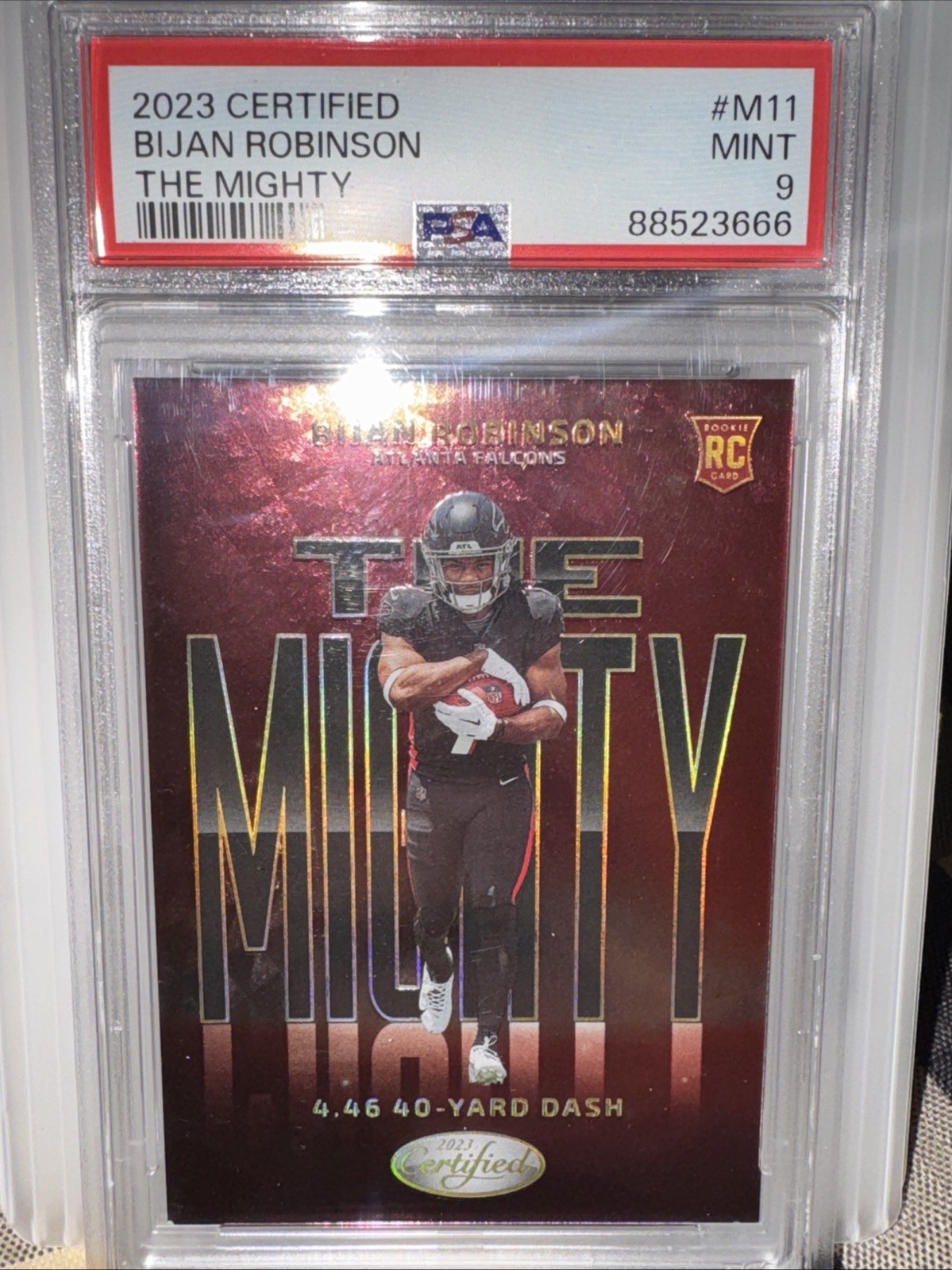 Bijan Robinson Panini Certified the Mighty #M11 Base