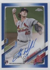 2021 Topps Chrome Rookie Blue Refractor 28/150 Jake Woodford #RA-JWO Auto 0t2