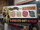 New ListingLARGE VINTAGE RARE SCHWINN BICYCLE ADVERTISING 30'' PORCELAIN METAL SIGN