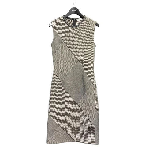 Autentico abito Christian Dior grigio pied de poule taglia 36 (u dal Giappone