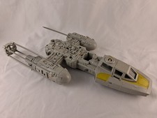 Vintage 1983 Kenner Star Wars ROTJ Y-Wing Fighter Electronics Work Incomplete