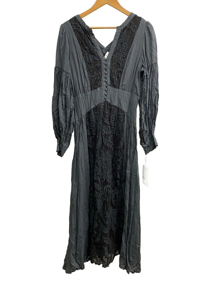 AMERI Long Sleeve Dress, Medium, Nylon, Gray, Sol… - image 1