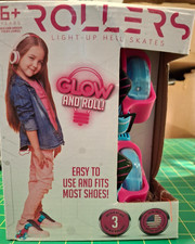 Madd Gear Rollers Light-Up Heel Roller Skates Glow  Roll Fits Most Shoes NEW