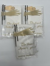 3 Pairs Child Ages 3-6 White Wrist Gloves Dance Costume Jazz  Tap Theater