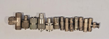 Collection of  13 RF coaxial connectors and adapters