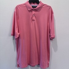 ROUNDTREE  YORKE Supima Cotton Men's Polo Shirt Short Sleeve Golf Size Large