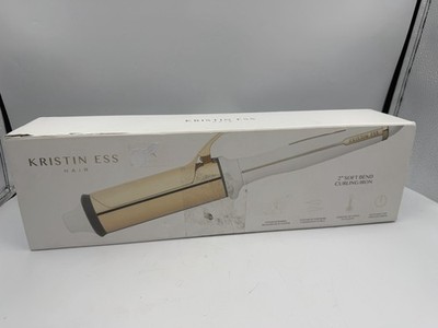 Kristin Ess 2  Soft Bend Curling Iron Titanium Barrel KE50193 Open Box