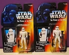 Star Wars Power of the Force Stormtrooper 3.75" Action Figure Lot X2 1995 Kenner