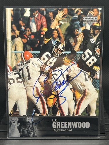 L.C. Greenwood [Autograph] #AL-108 1997 Upper Deck Legends card