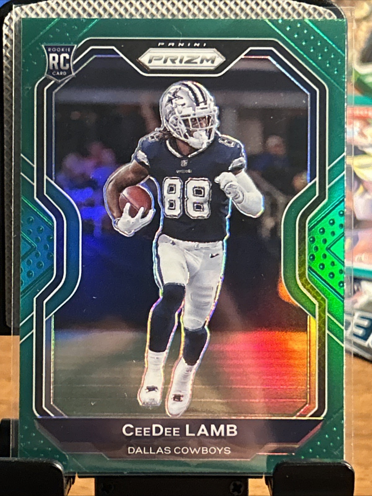 2020 Panini Prizm - Rookie CeeDee Lamb #334 Green Prizm (RC)