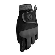 New TaylorMade Golf  Rain Control Gloves (Pair) Black/Gray Cadet Medium