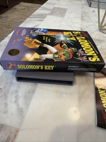 Solomon&rsquo;s Key NES Complete CIB Box Manual Inserts Near Mint