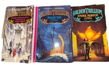 Lot Of 3 1990s Andre Norton: Golden Trillium, Julian May: Blood & Black Trillium