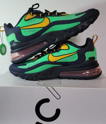 Nike Air Max 270 React Electro Green Yellow Ochre Men's 9.5 A04971300 NIB