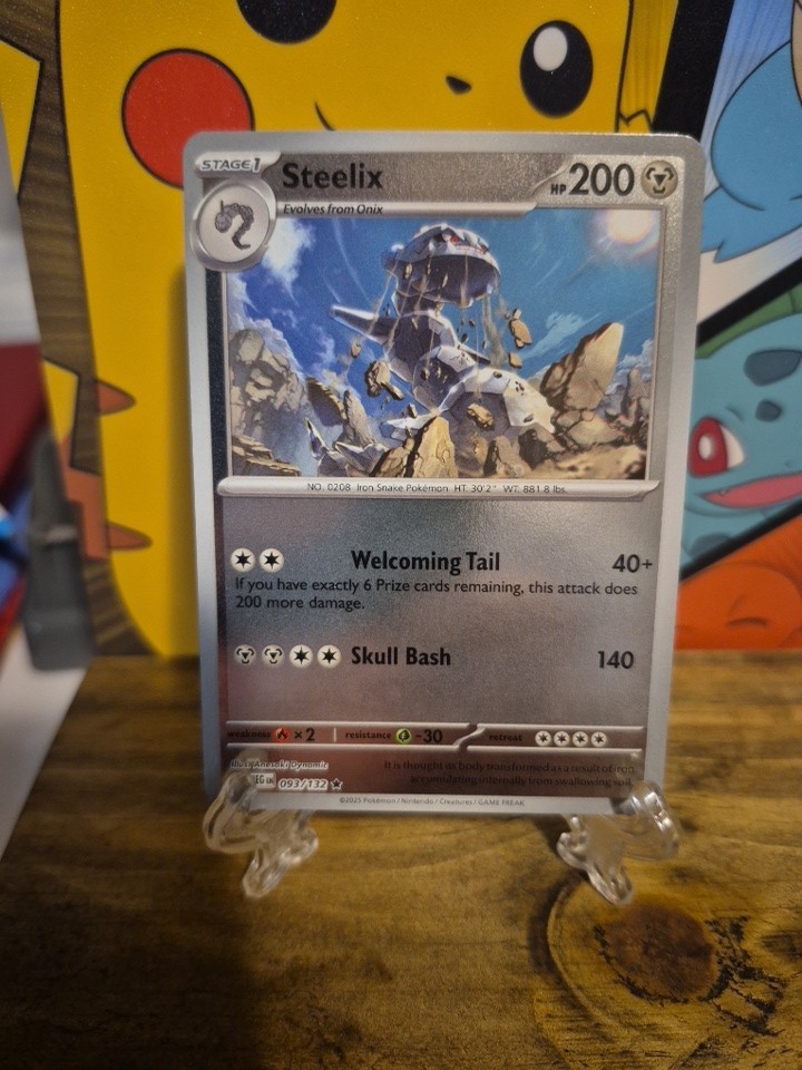 STEELIX -  93/132 Mega Evolution NM - Rare Holo - Pokémon TCG Card 2025