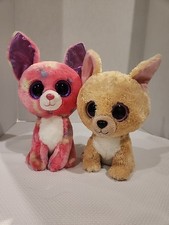 Ty Beanie Boo Nacho And Cancun Chihuahua Dogs 9in Retired