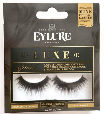 Eylure London Luxe Gilded Faux Mink Effect Eye Lashes NIB Limited Edition